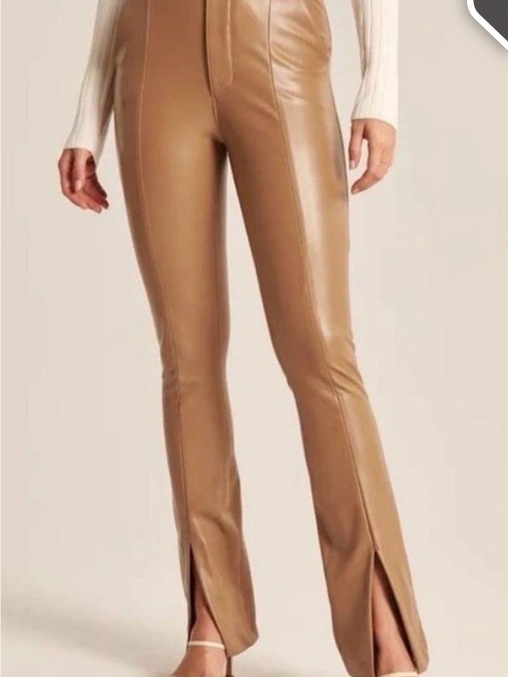 Camel colored leather Pants